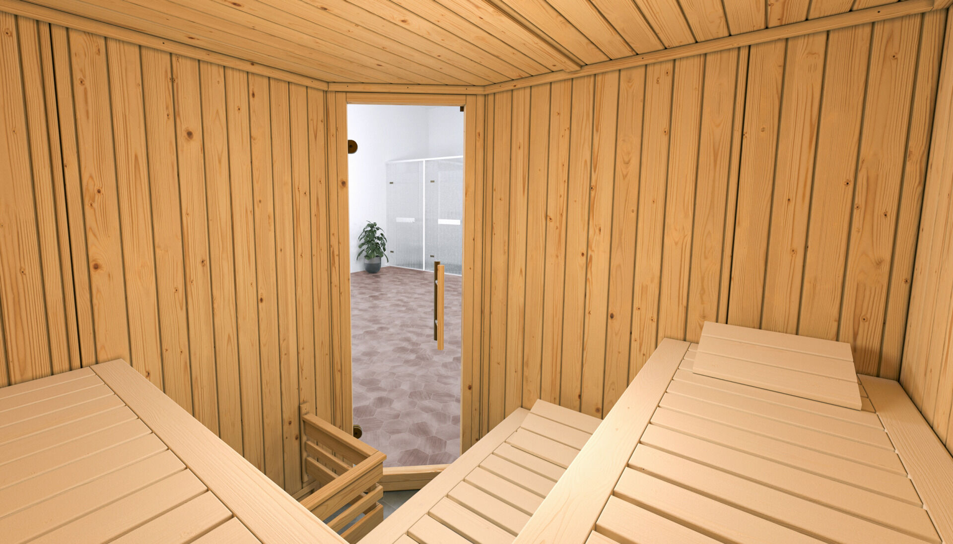 weka Elementsauna VARBERG 3, ohne Ofen, ohne Beleuchtung