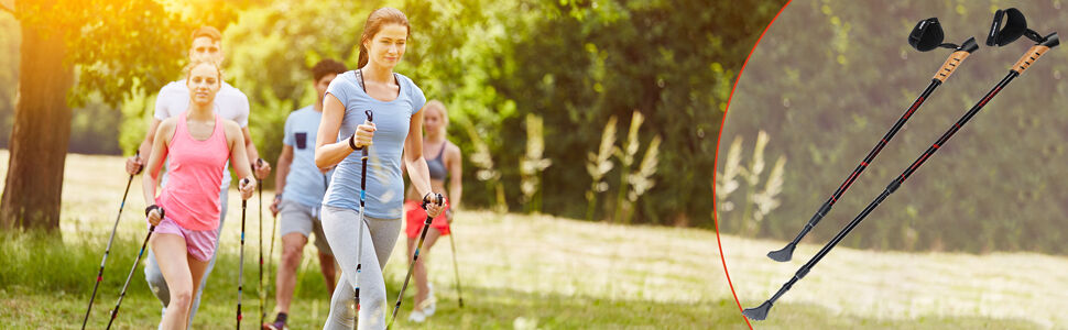 Nordic Walking Stöcke Rot