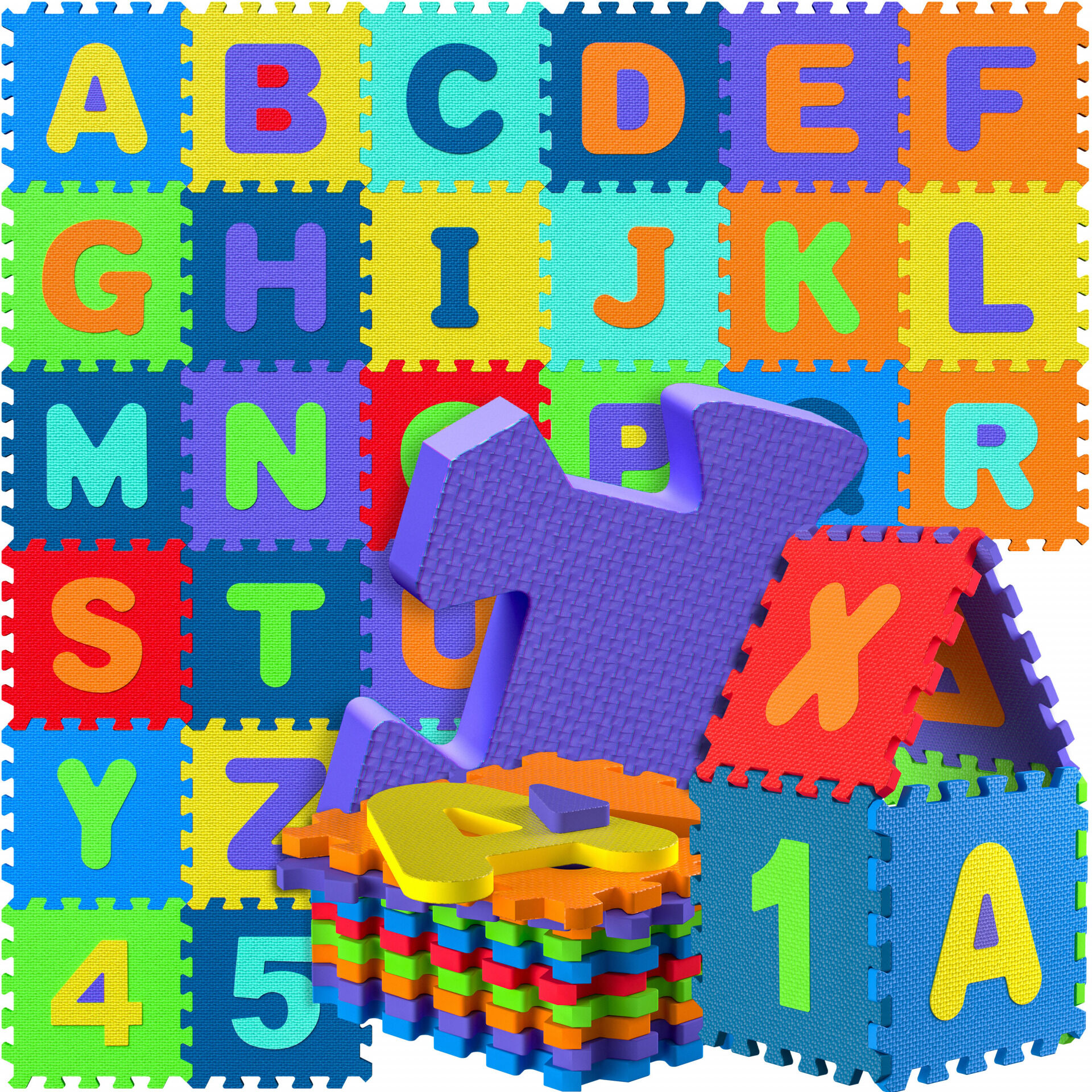 Puzzlematte 86-tlg Bunt