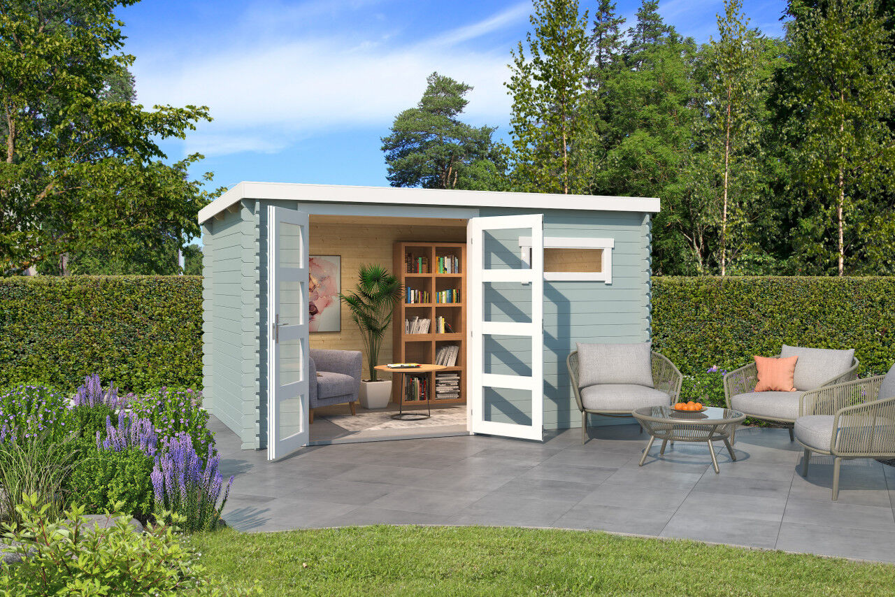 Lasita Maja Pultdach Gartenhaus Augusta