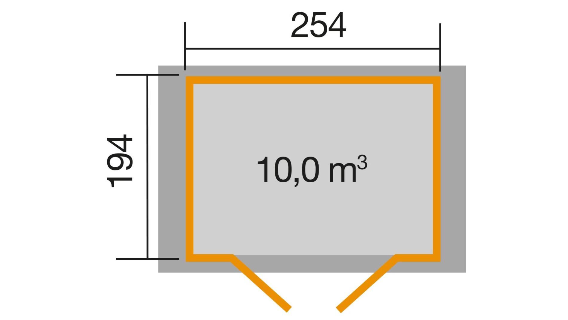 weka Gartenhaus 316 - 2,9x2,2m