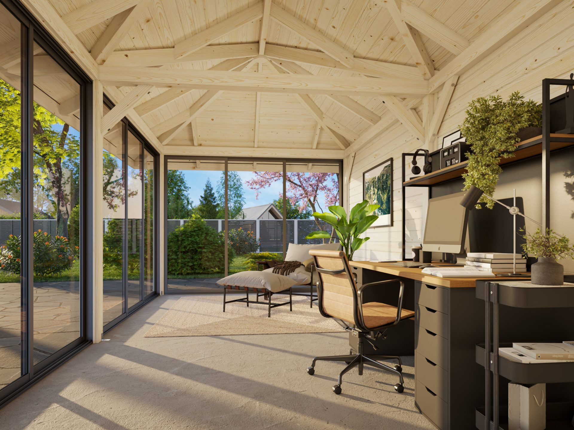 Palmako Pavillon Bianca 16,6 m2 Set 202 Slide