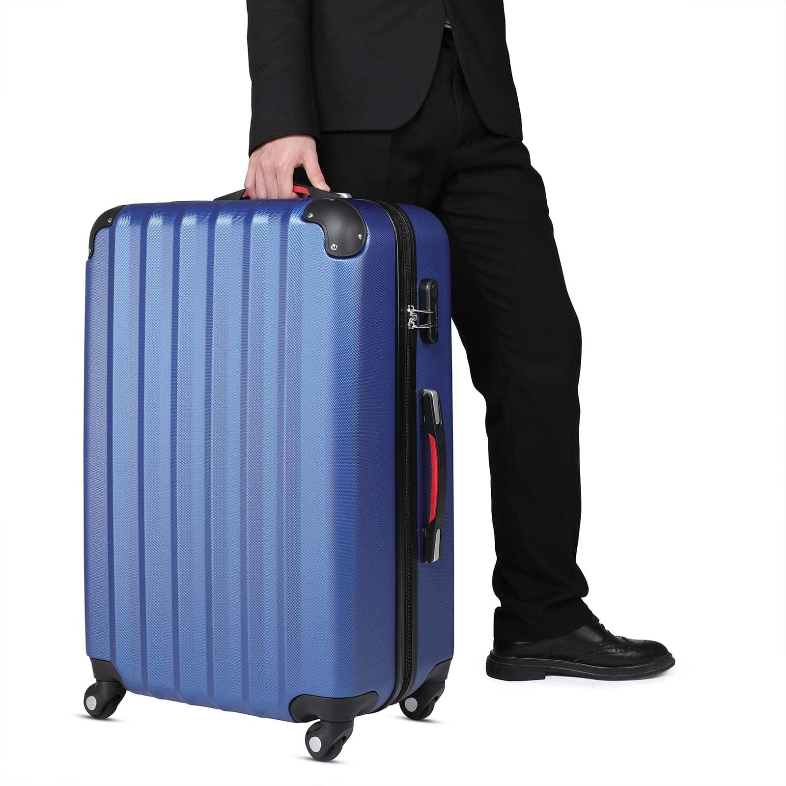 Hartschalenkoffer XL Rollen 360º Reisekoffer 90L Blau ABS