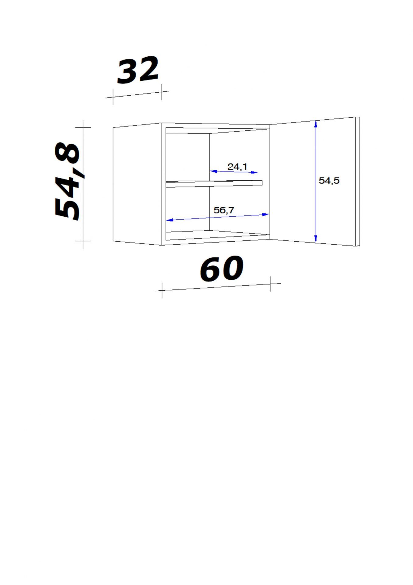 Hängeschrank SAMOA 60x55 cm