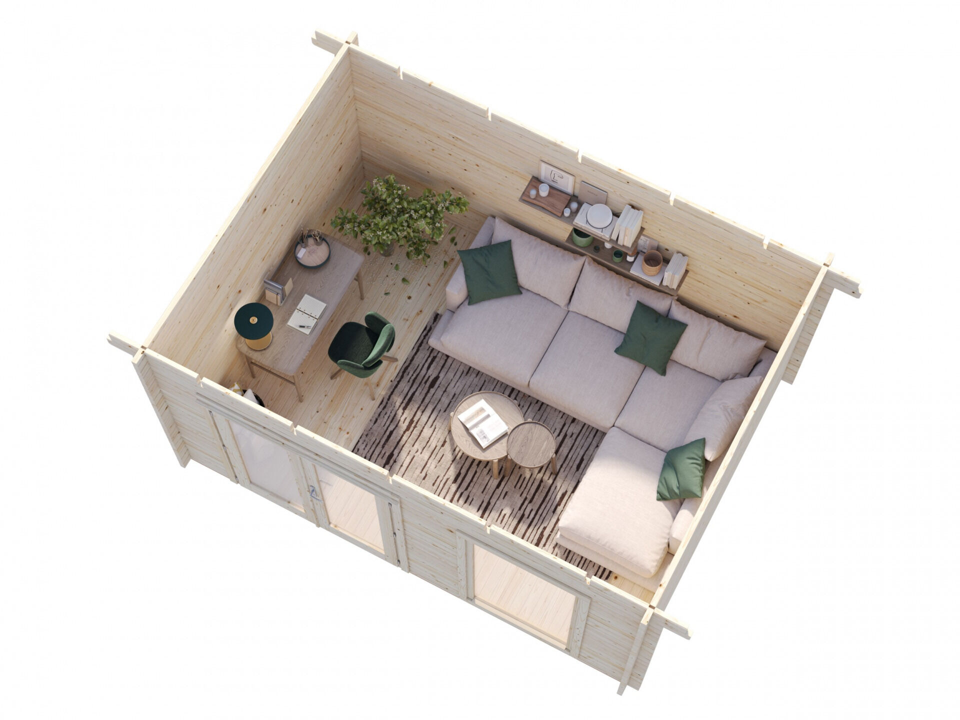 Palmako Pultdach Gartenhaus Heidi 11,7 m²