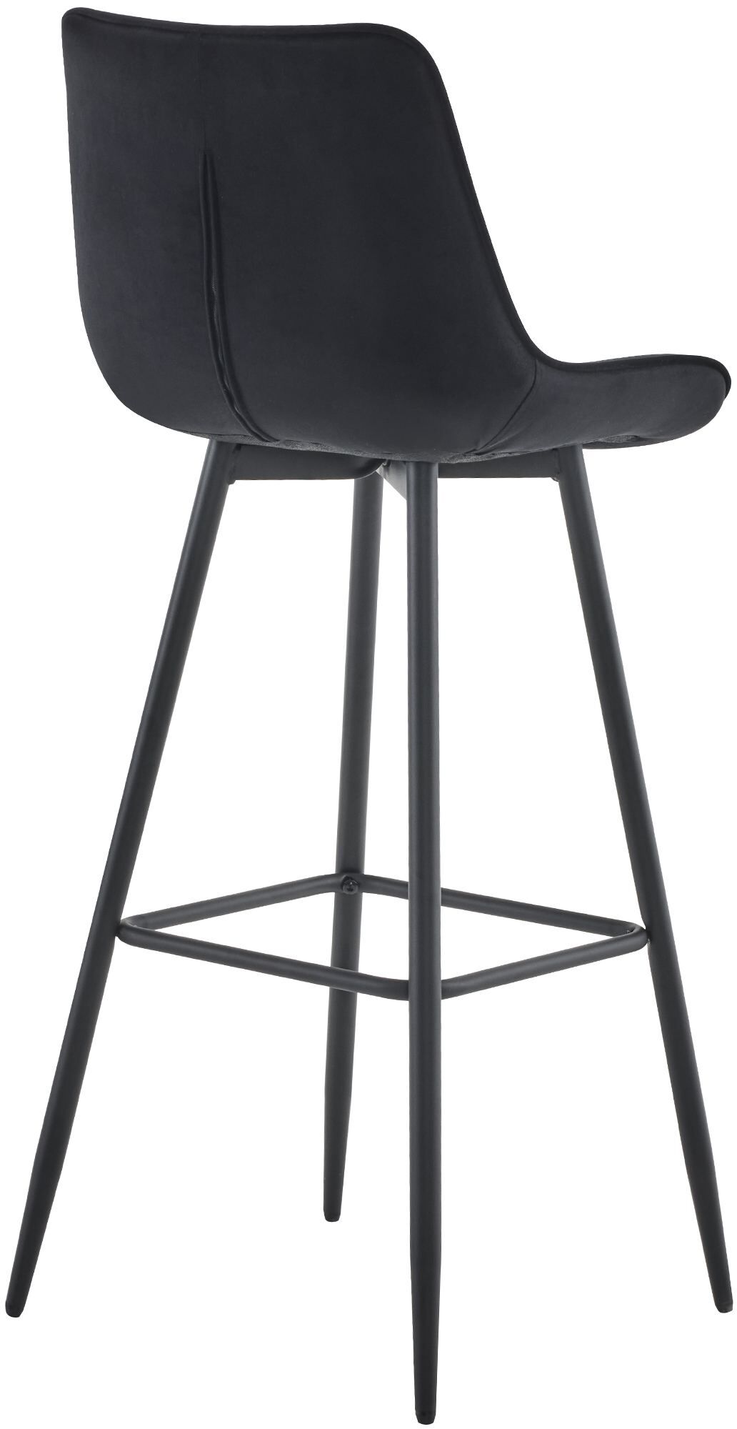 Barhocker Dartford Samt, schwarz