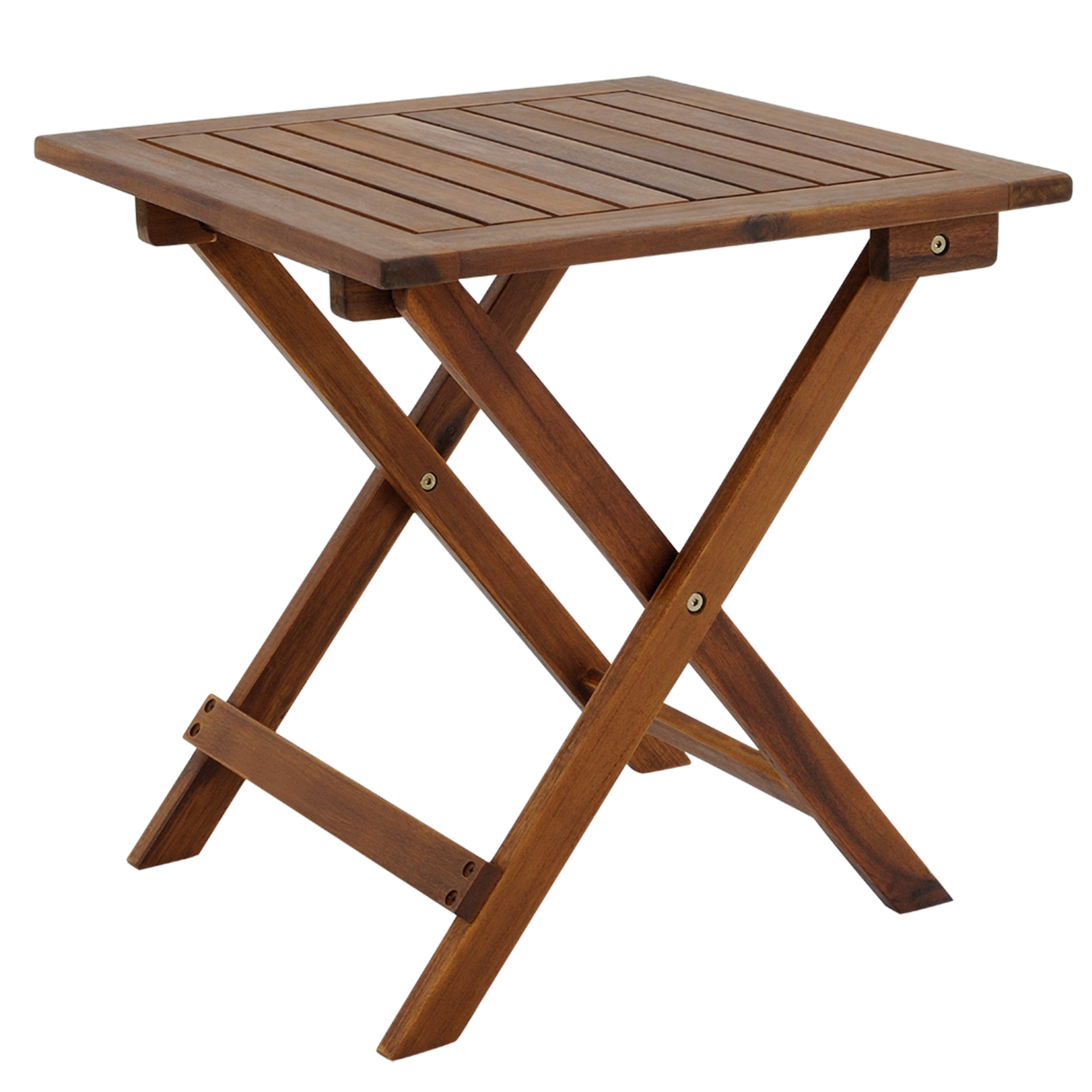 Gartentisch klappbar Akazienholz 46cm massiv platzsparend elegant