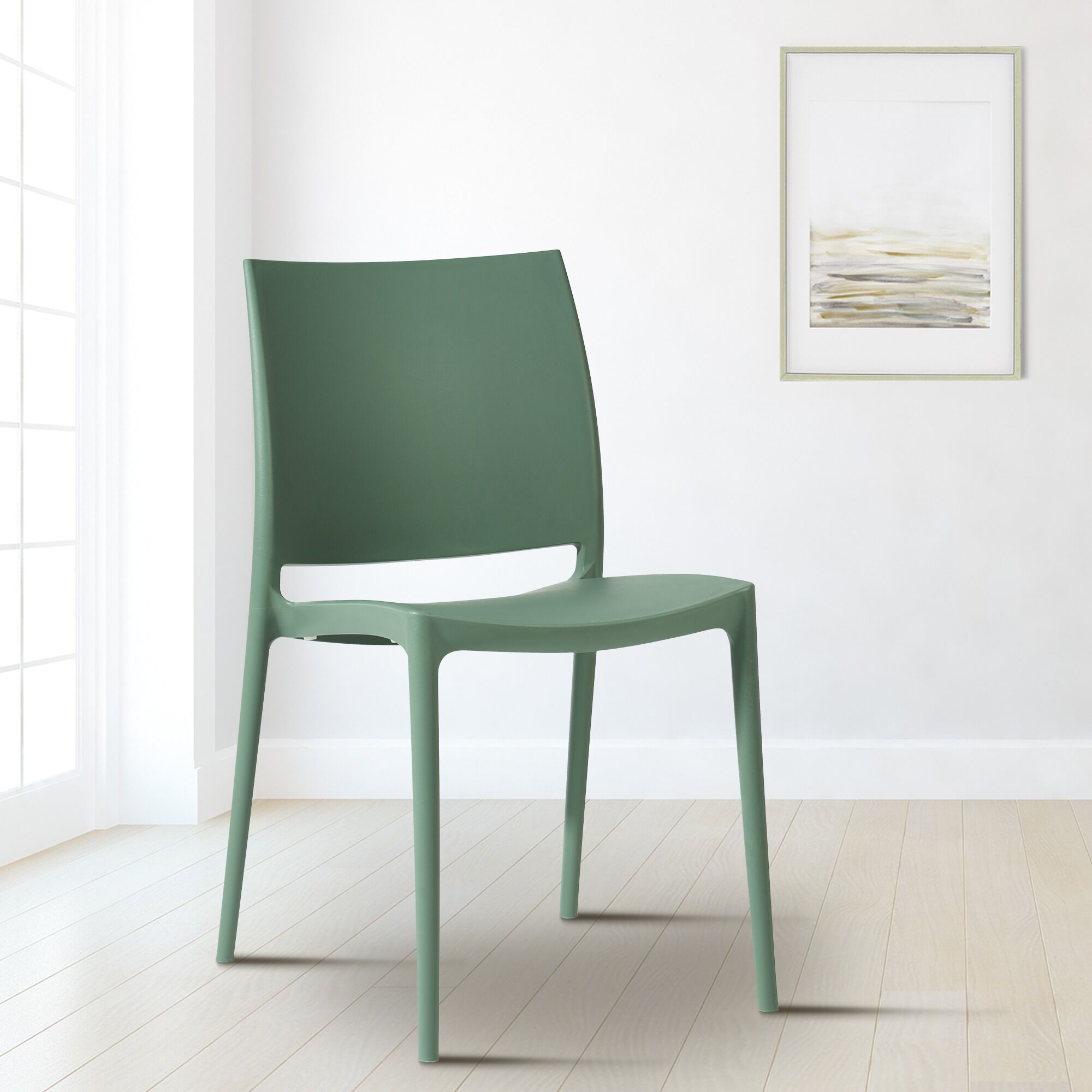 2er Set Stuhl Meton, oliv