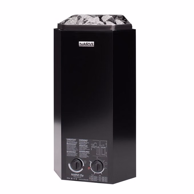 Palmako Fasssauna Anita 0,9 m² inkl. 3,6 kw Saunaofen & Dachschindeln