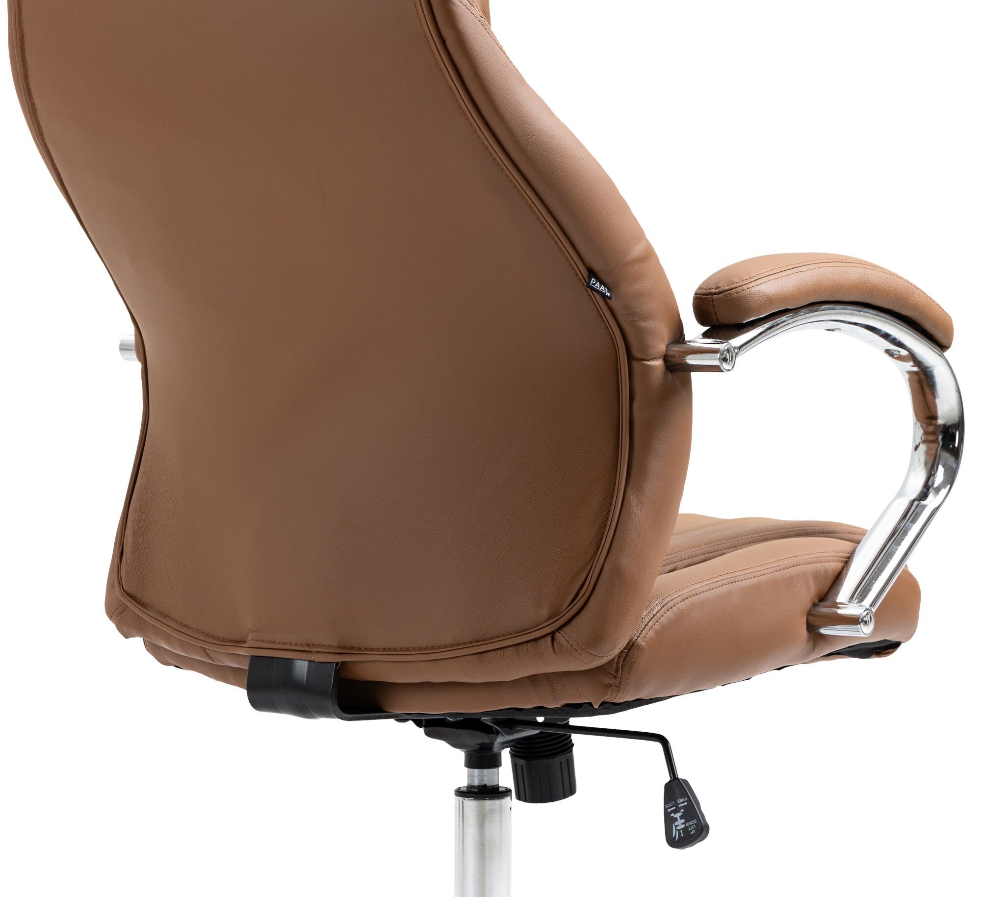 Bürostuhl Wigan Echtleder, hellbraun