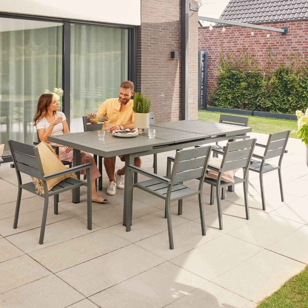 Ausziehbarer Gartentisch CALIDO - 240-180 x 97,5 cm