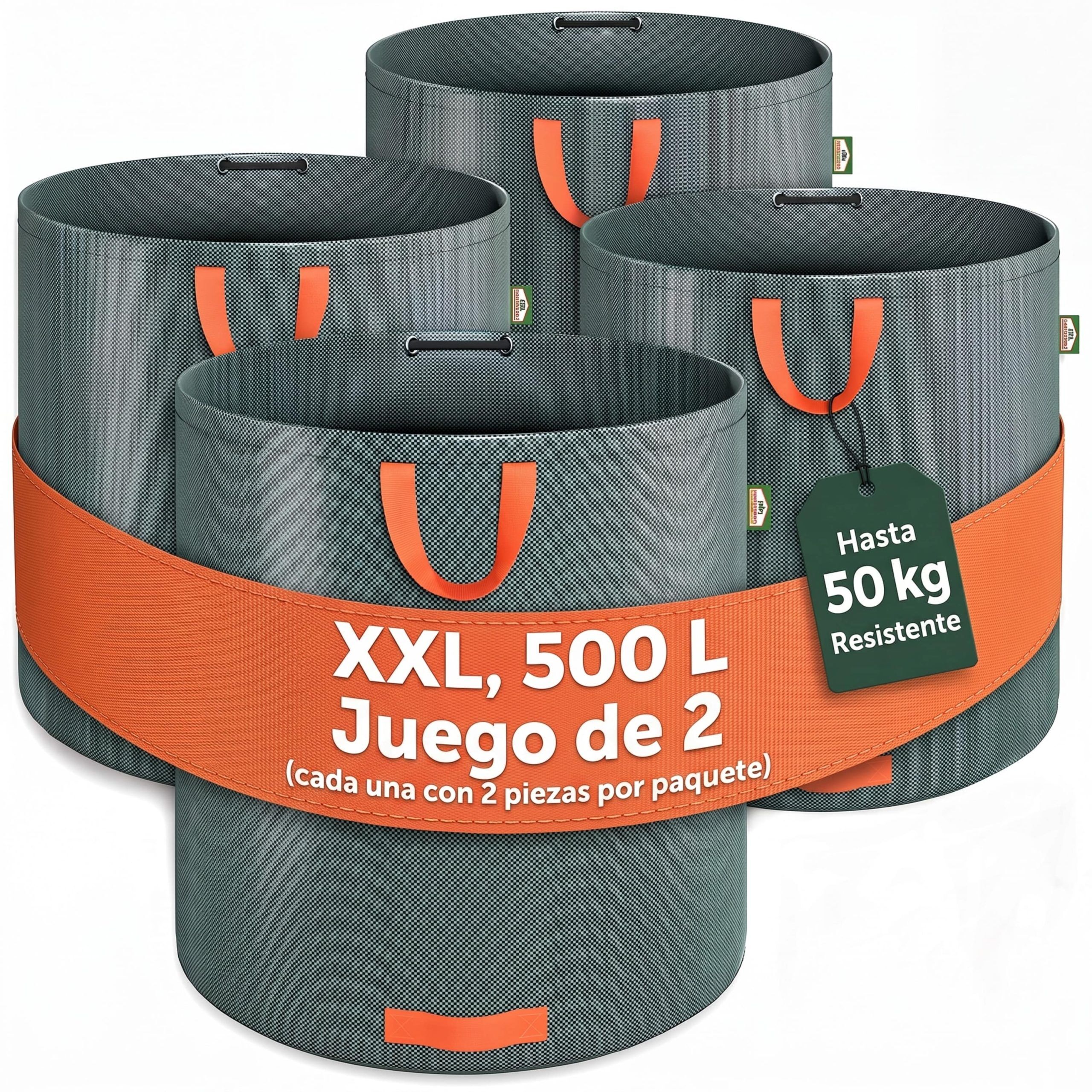 Gartenabfallsack 4er-Set je 500 Liter