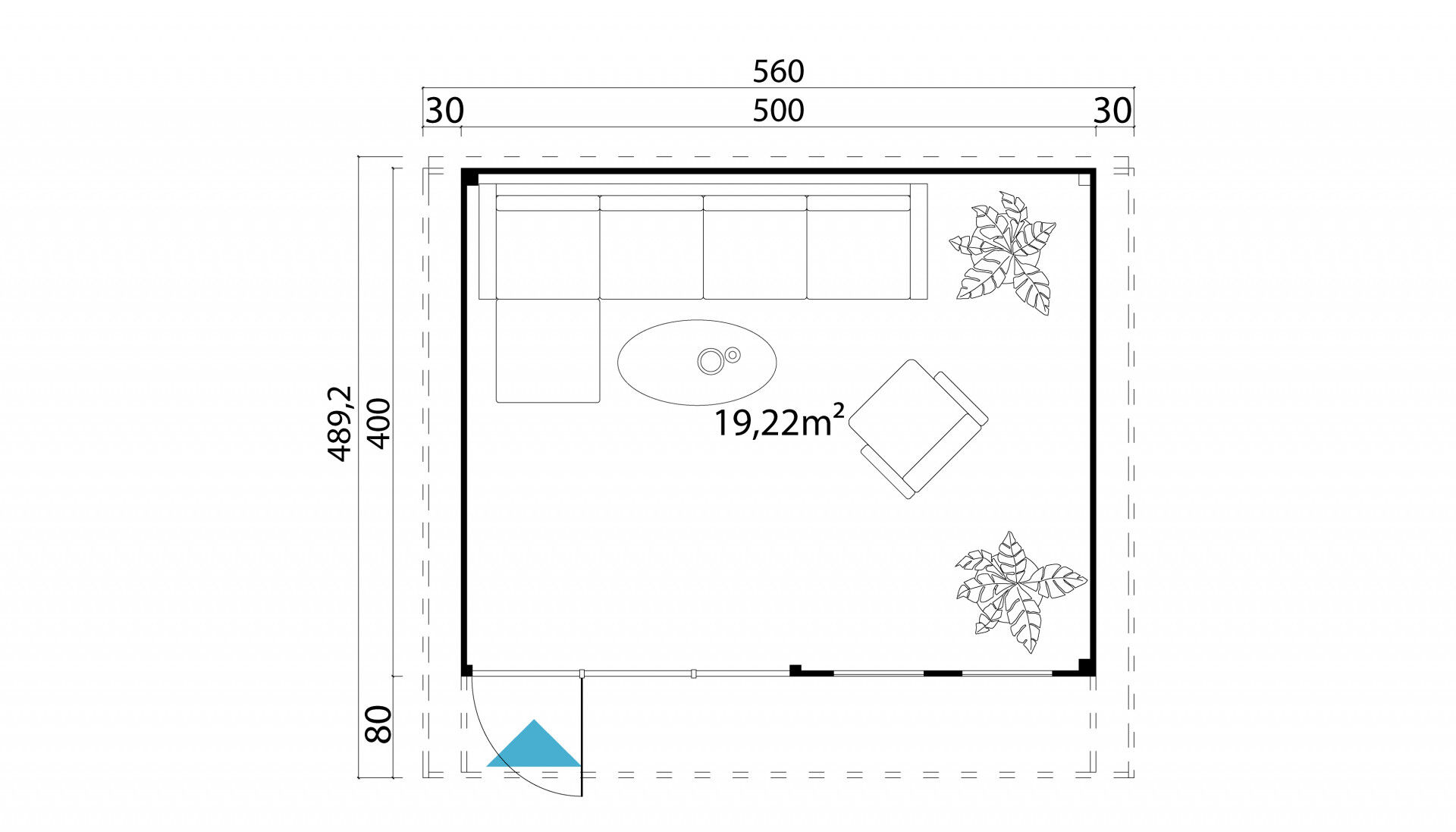 Lasita Maja Gartenhaus Domeo 8