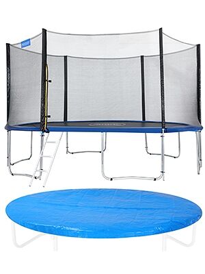 Trampolin Ø366cm inkl Sicherheitsnetz TÜV SÜD GS Abdeckung