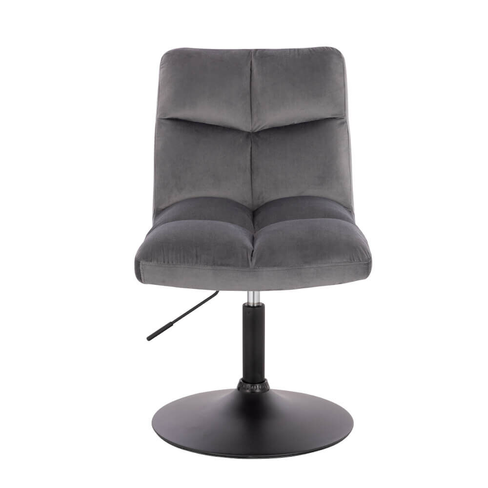 Barhocker höhenverstellbar 6er Set ACE - Samt Hellgrau