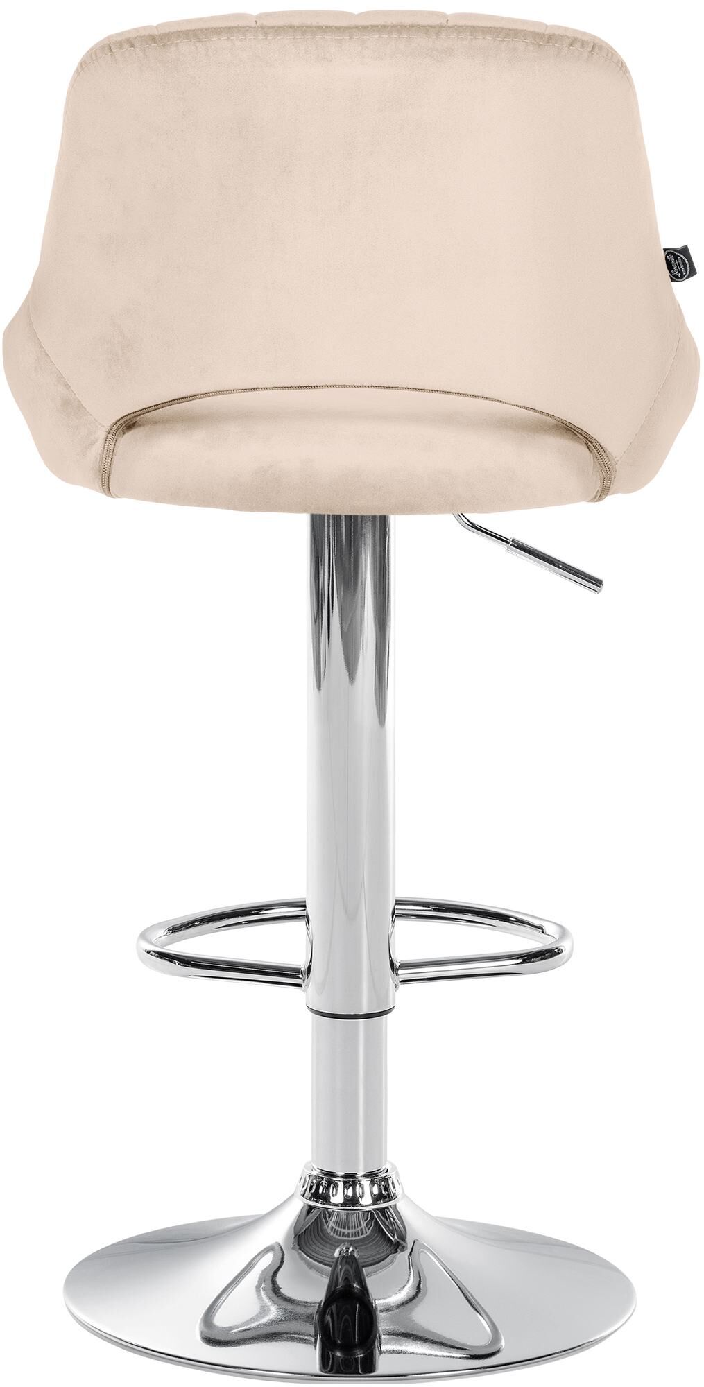 2er Set Barhocker Milet Samt C, creme