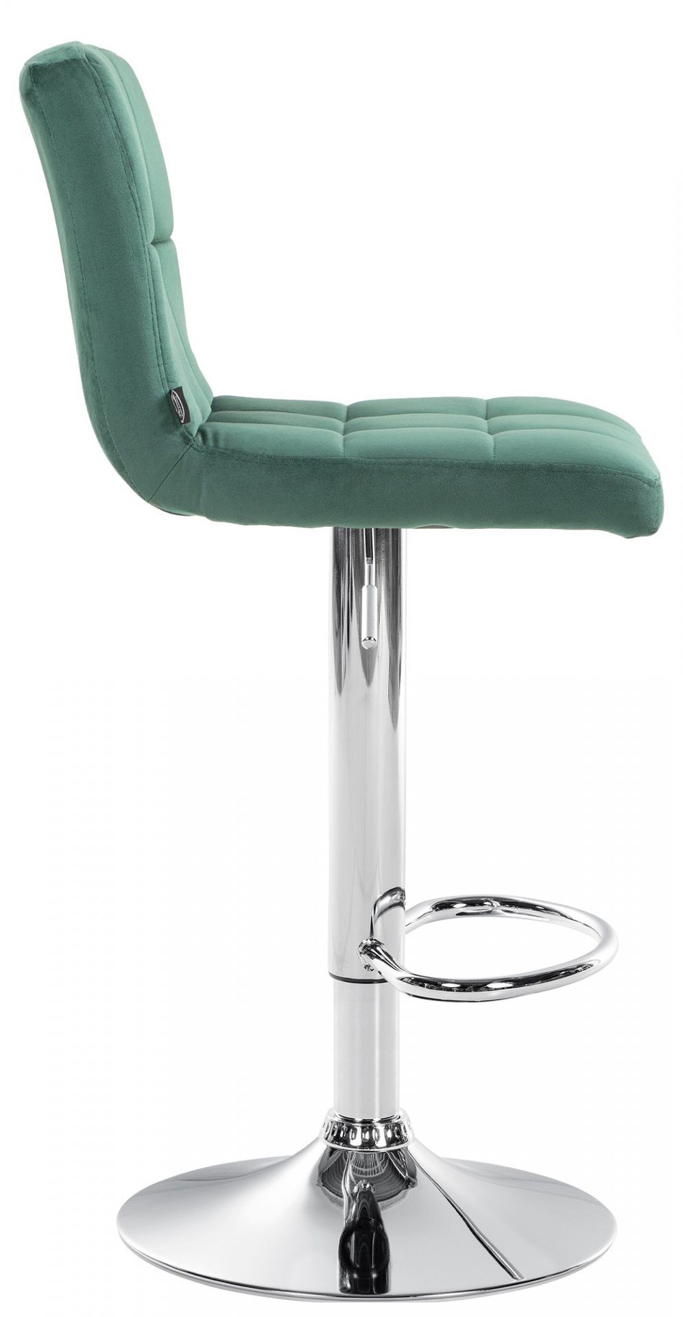 2er Set Barhocker Peru Samt chrom, grün