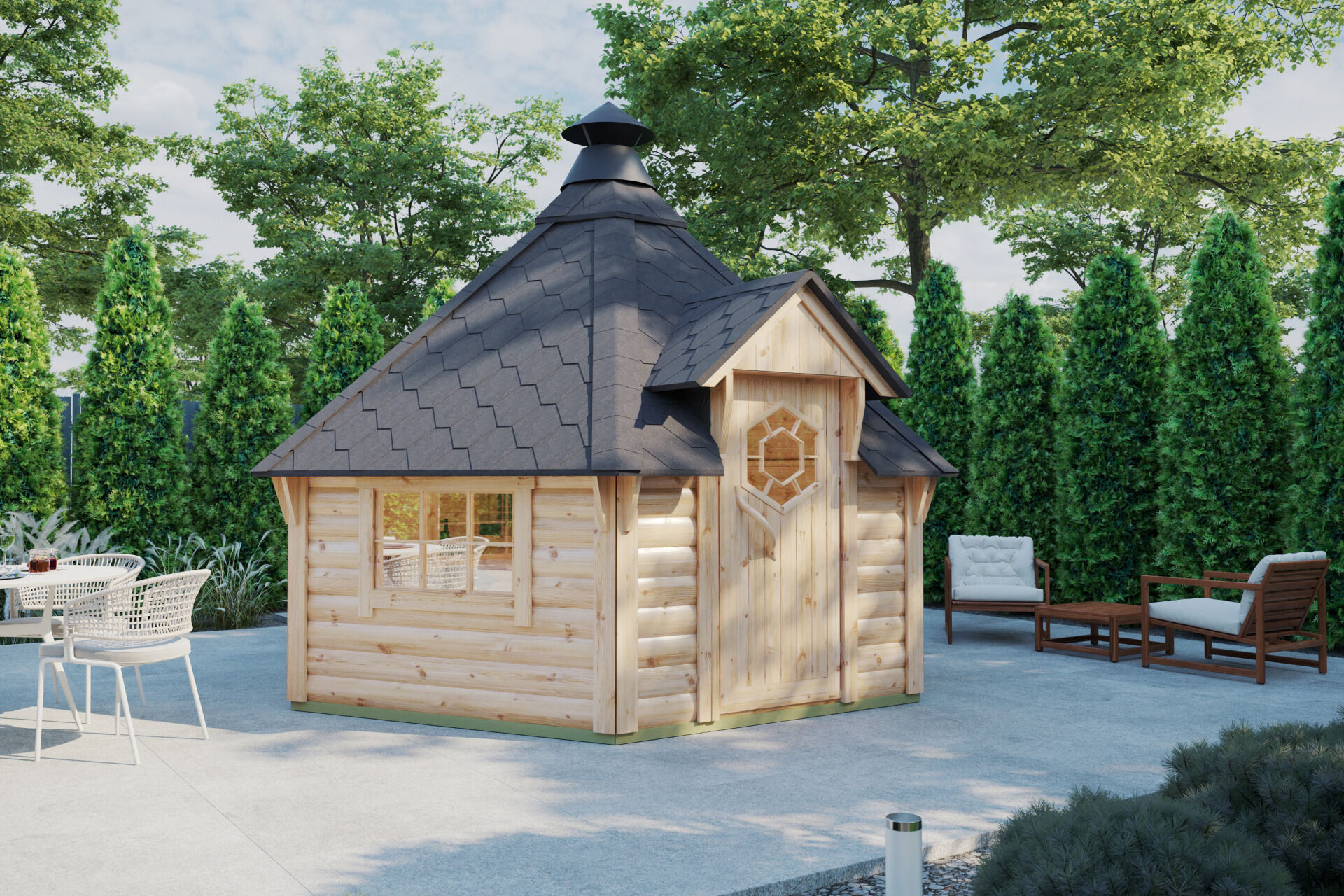 Grillkota Exzellent 9,2 m² mit Grillanlage – komplett ausgestattet zum attraktiven Einstiegspreis