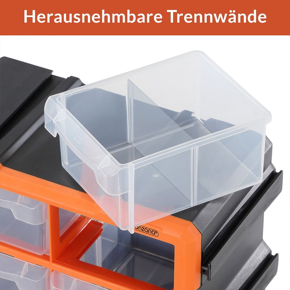 Sortimentskasten MW1804 29,5x16x19,5cm 8 Fächer