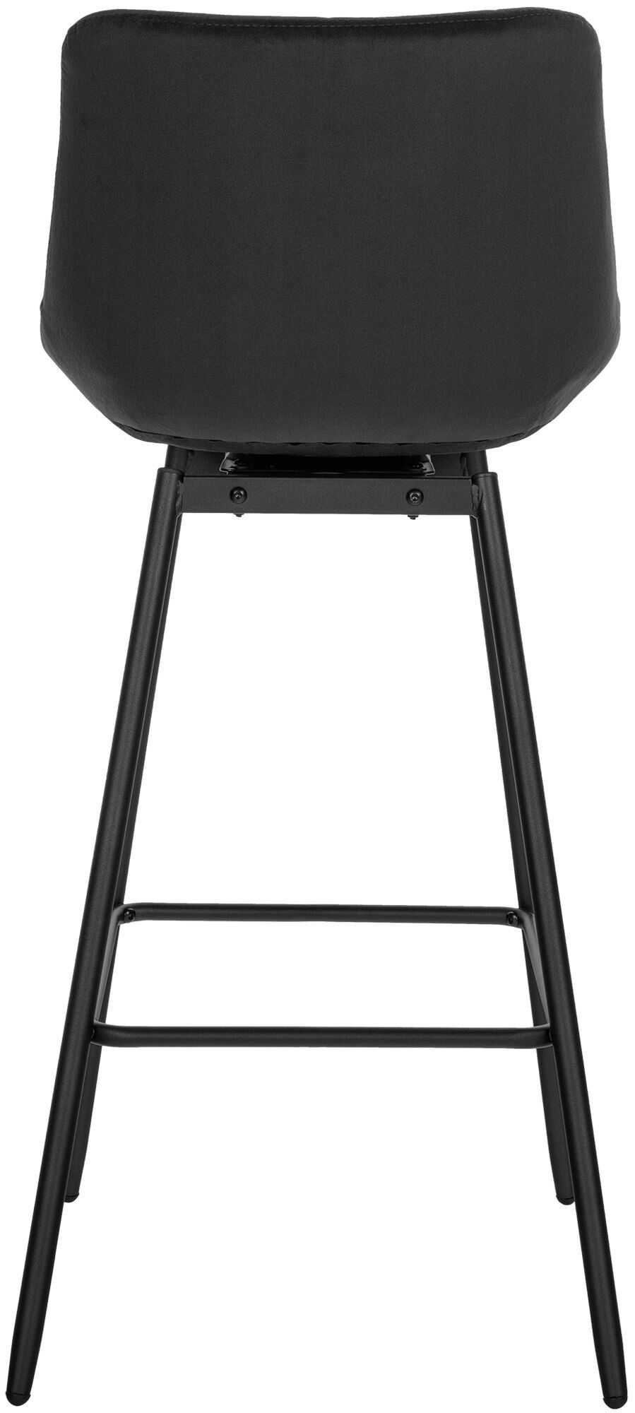Barhocker Weston Schwenkbar Samt, schwarz