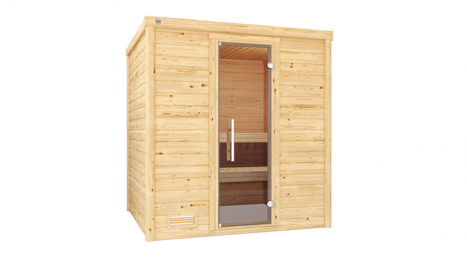 weka Premium-Massivholzsauna 45 mm BERGEN 2, ohne Ofen, ohne Beleuchtung