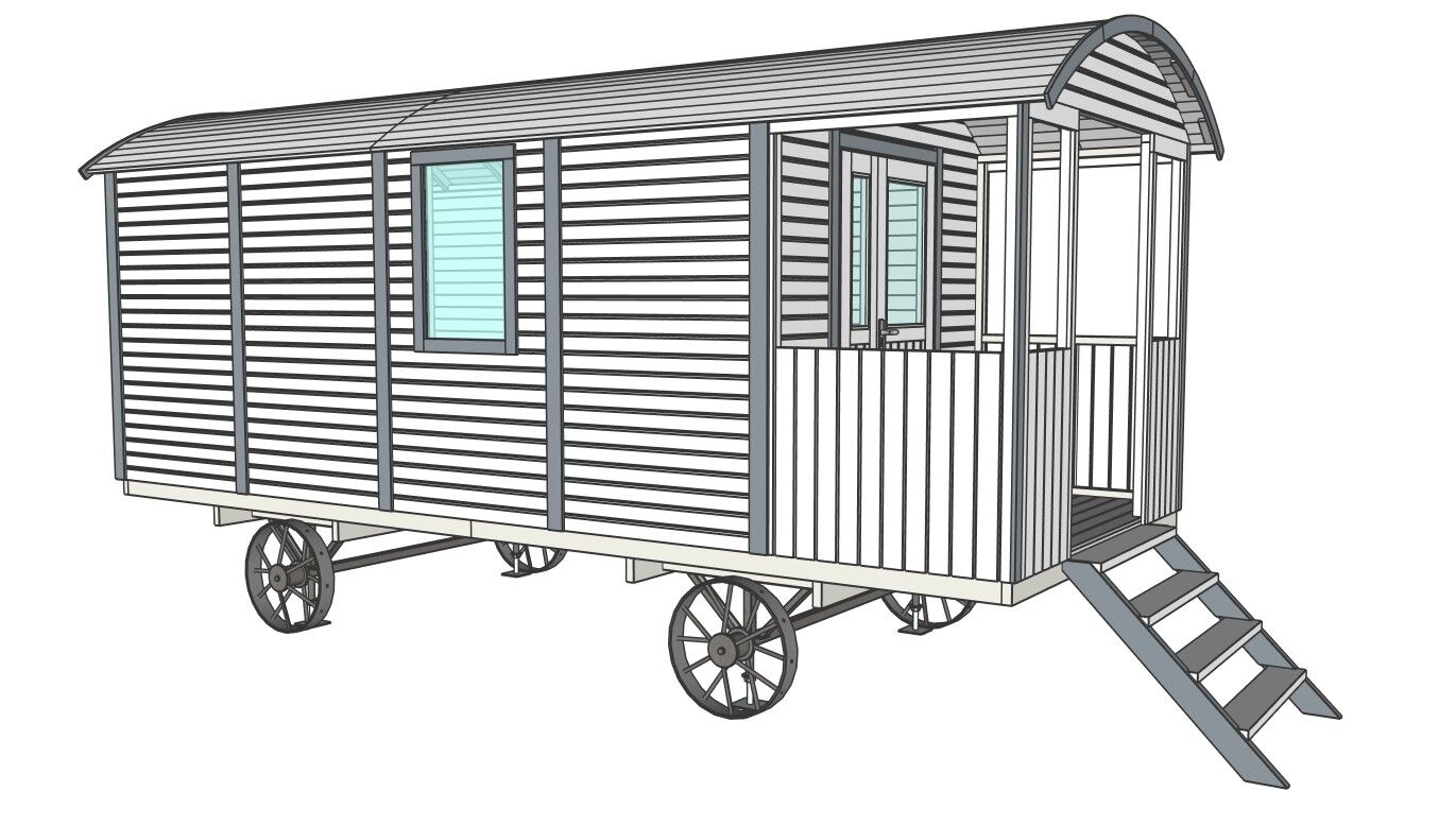 Tinyhaus Bauwagen Zirkuswagen Schäferwagen Pipowagen XXL 600