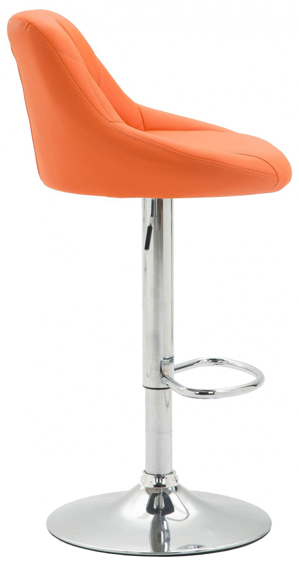 Barhocker Lazio Kunstleder chrom, orange