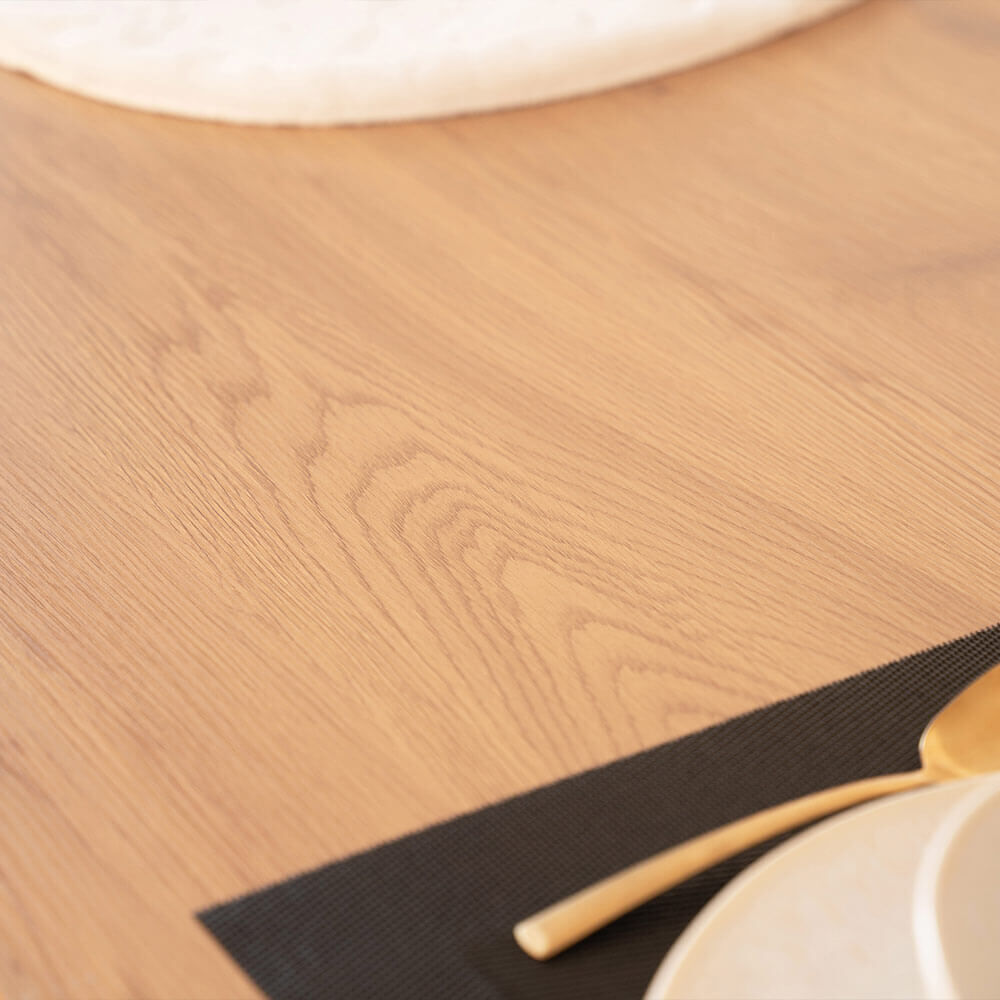Esstisch Eckig AVENCIA inkl. Sternfuß - 200 x 120 cm Light Oak