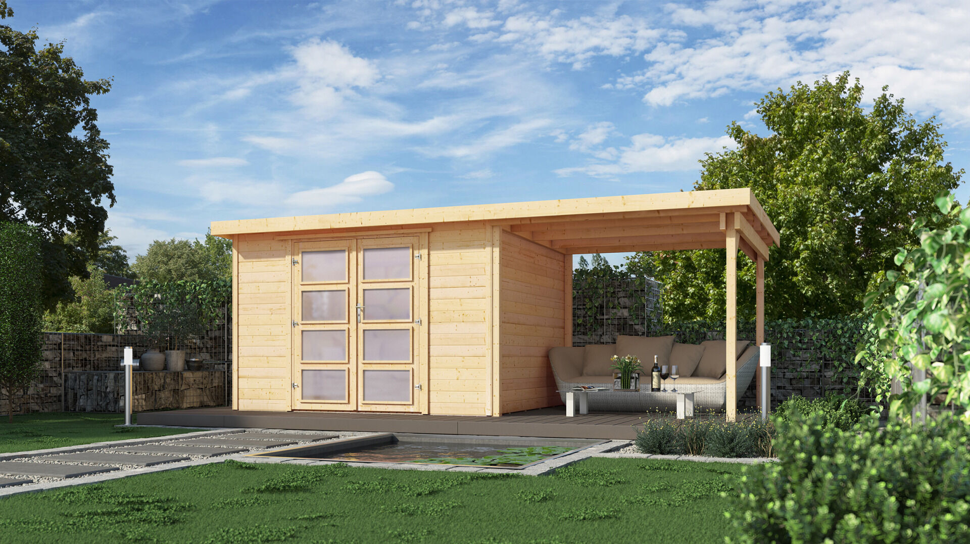 weka Gartenhaus 321 B 5,1x2,4m