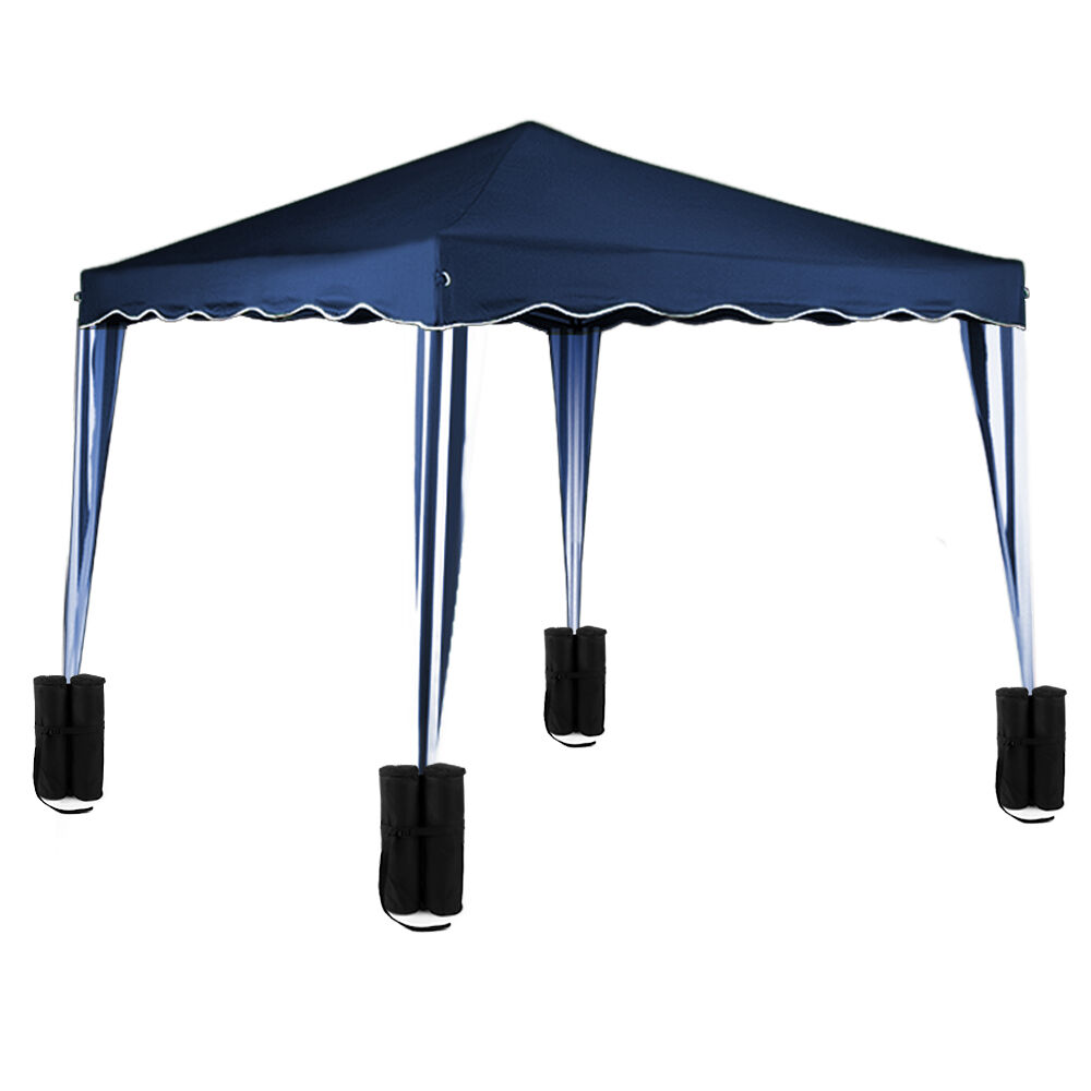 Pavillon Standsicherung 4er-Set Schwarz