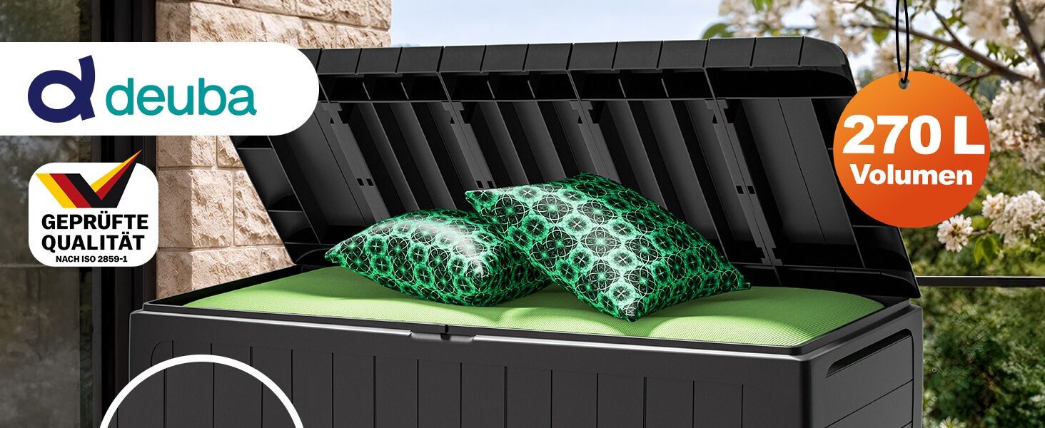 Auflagenbox Marvel Plus Anthrazit 270L