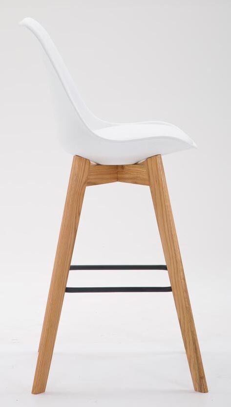 2er Set Barhocker Metz Kunststoff natura, weiß