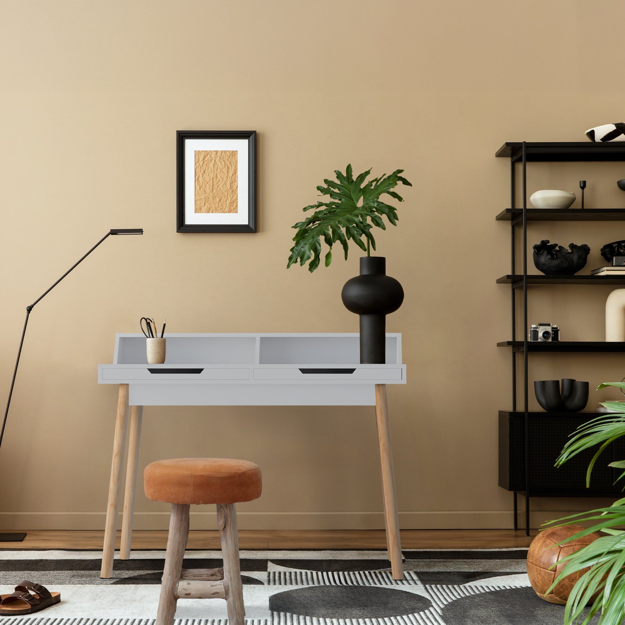 Schreibtisch Eaton 110 cm, weiß