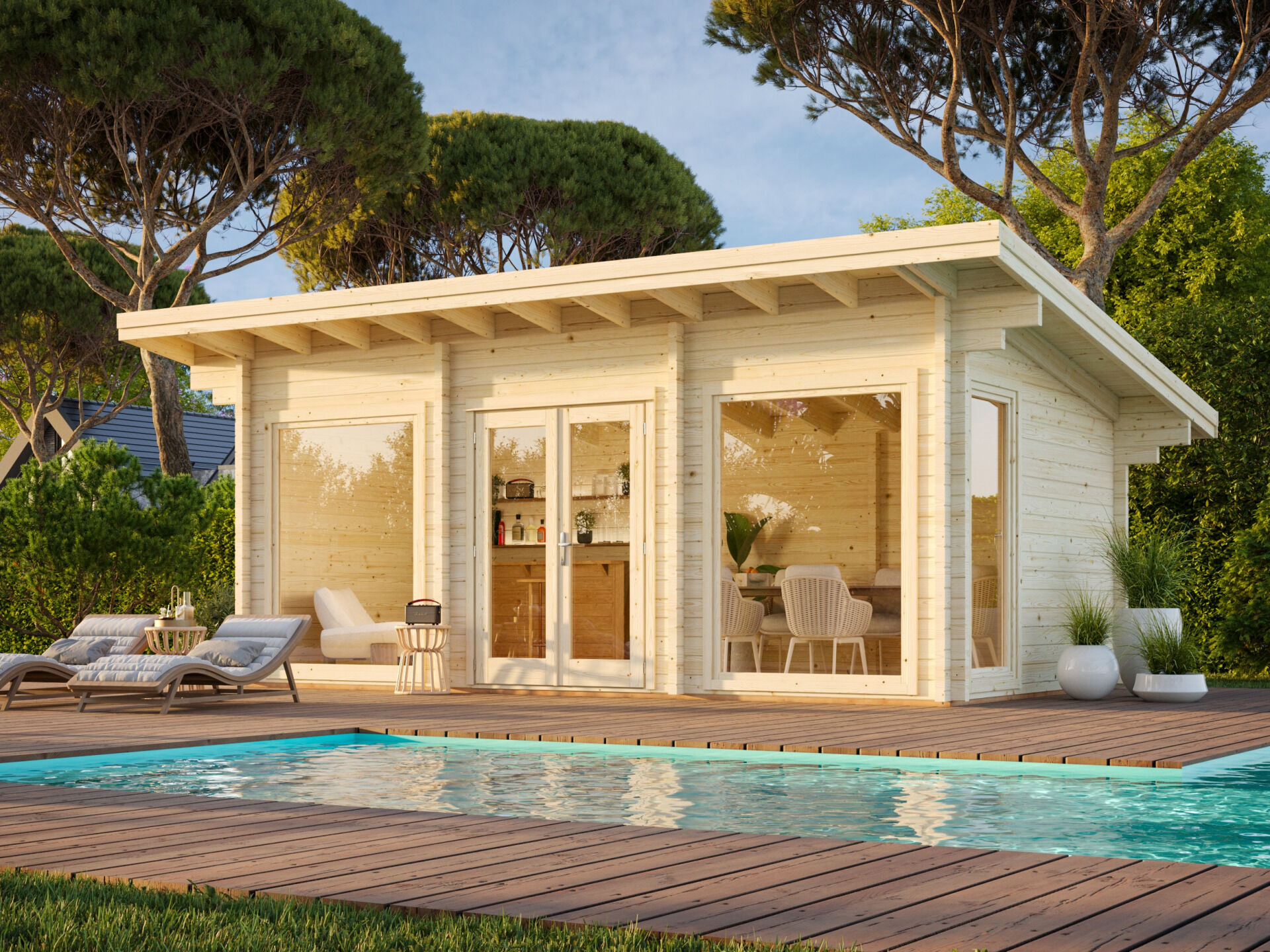 Palmako Pultdach Gartenhaus Heidi 19,7 m²