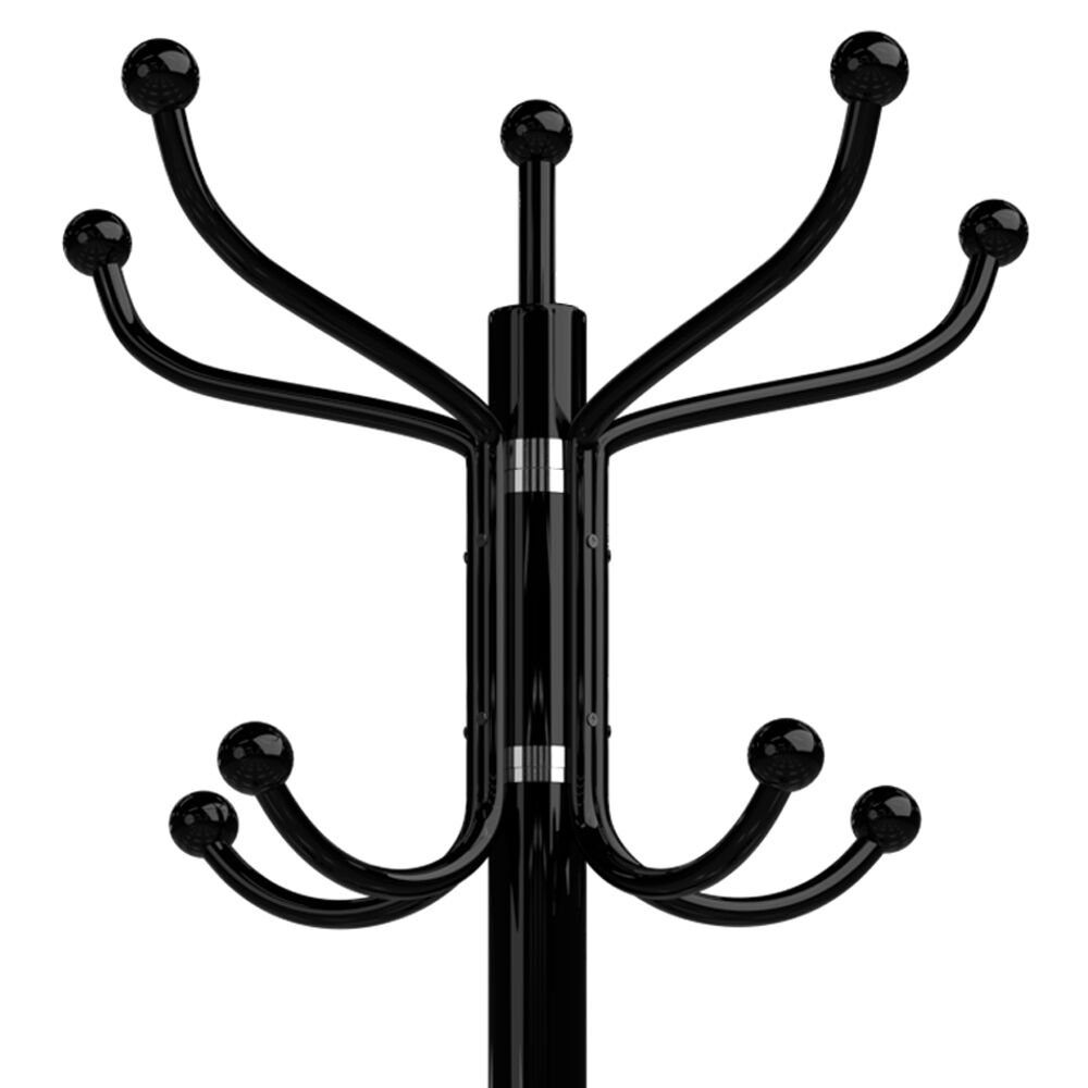 Kleiderständer Schwarz mit Marmorfuß 173cm