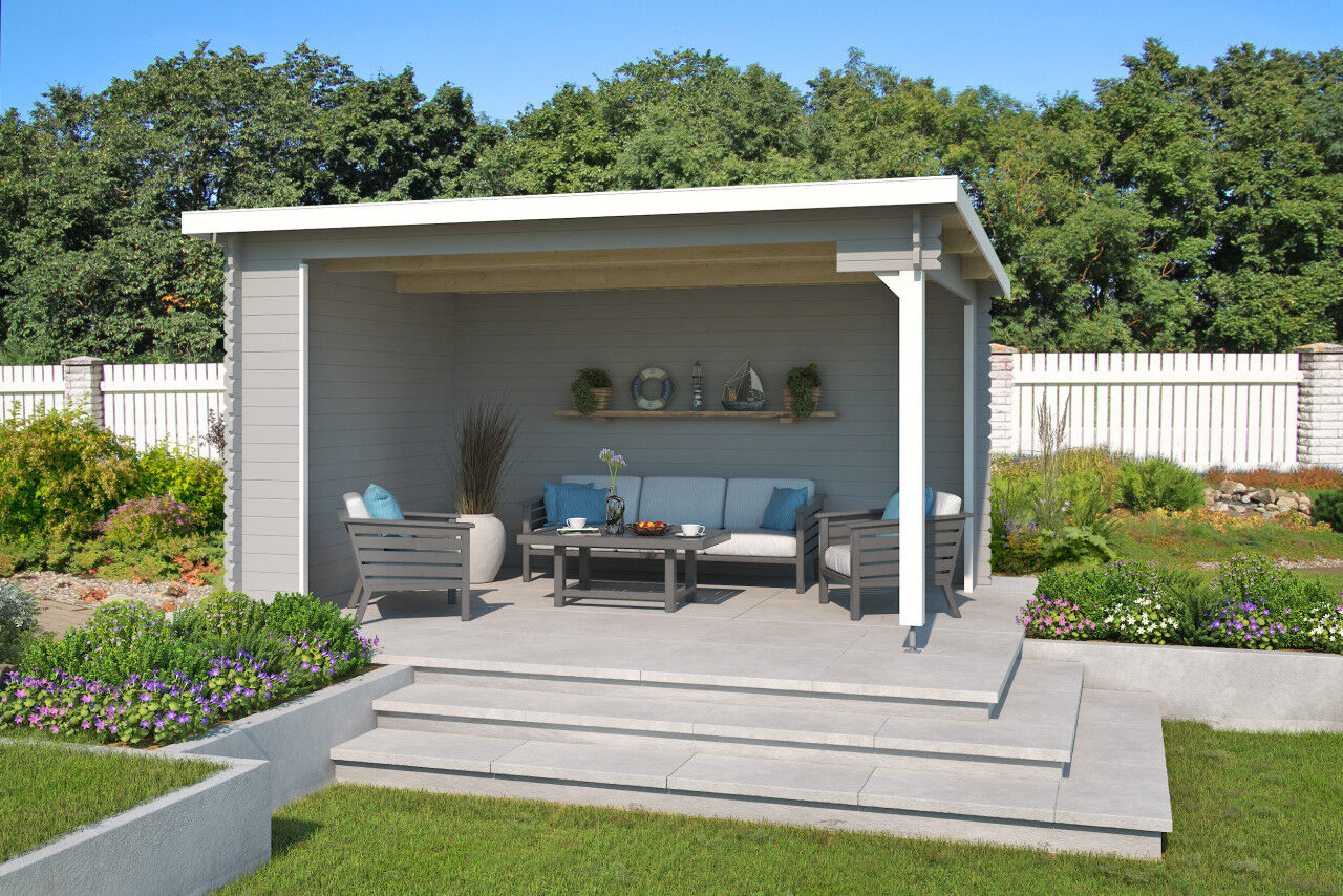 Lasita Maja Pultdach Gartenpavillon Columbus