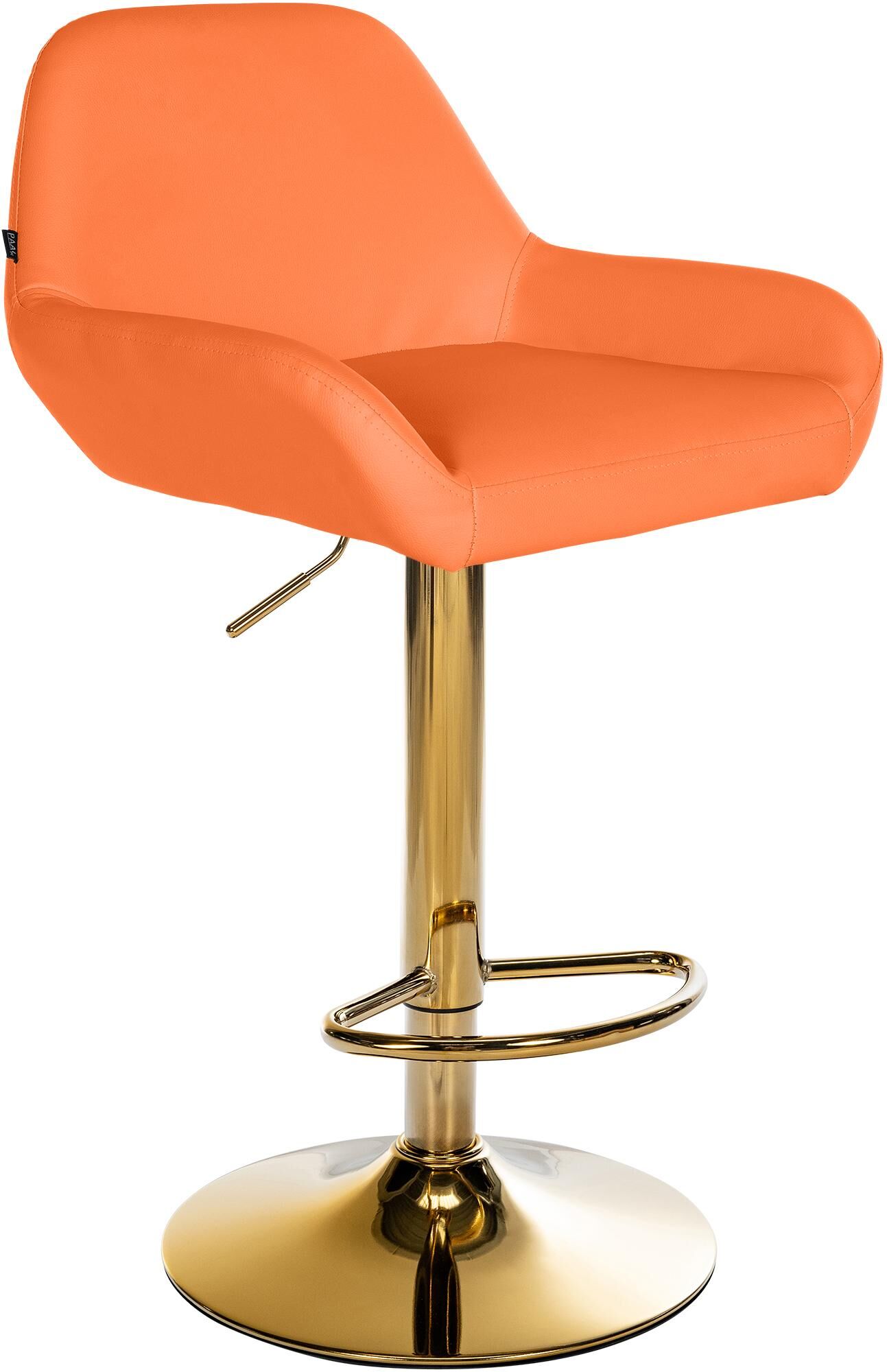 Barhocker Braga Gold Kunstleder, orange