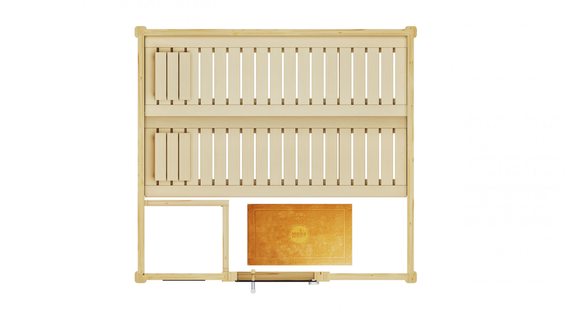 weka Premium-Massivholzsauna 45 mm BERGEN 2, ohne Ofen, ohne Beleuchtung