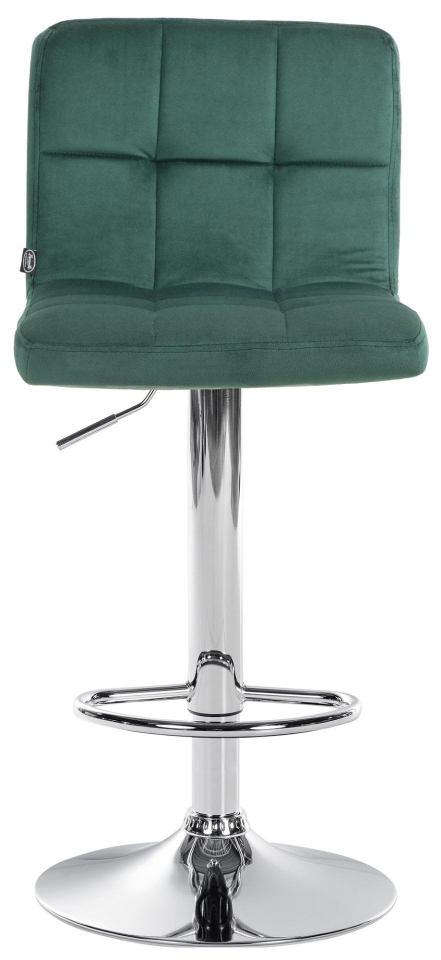 2er Set Barhocker Peru Samt chrom, grün