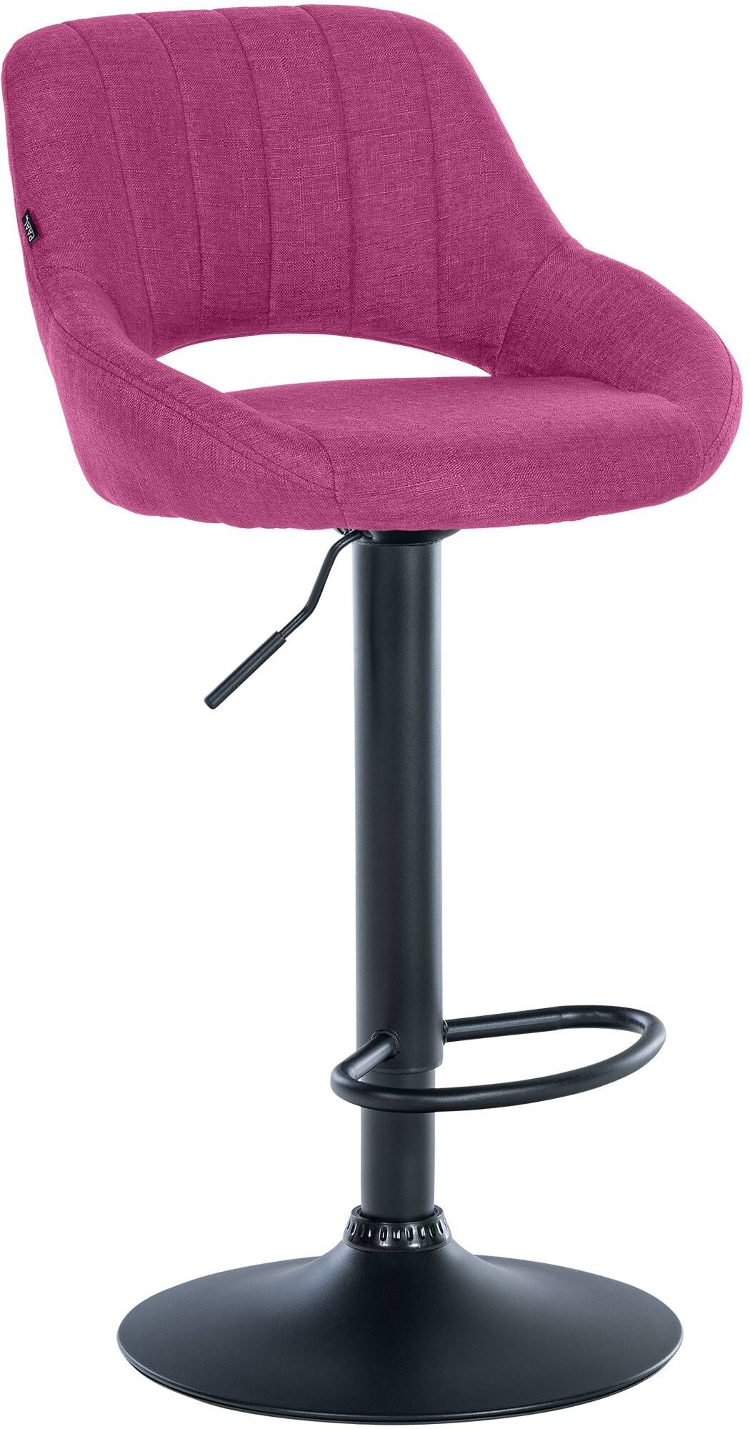 Barhocker Milet Stoff schwarz, lila