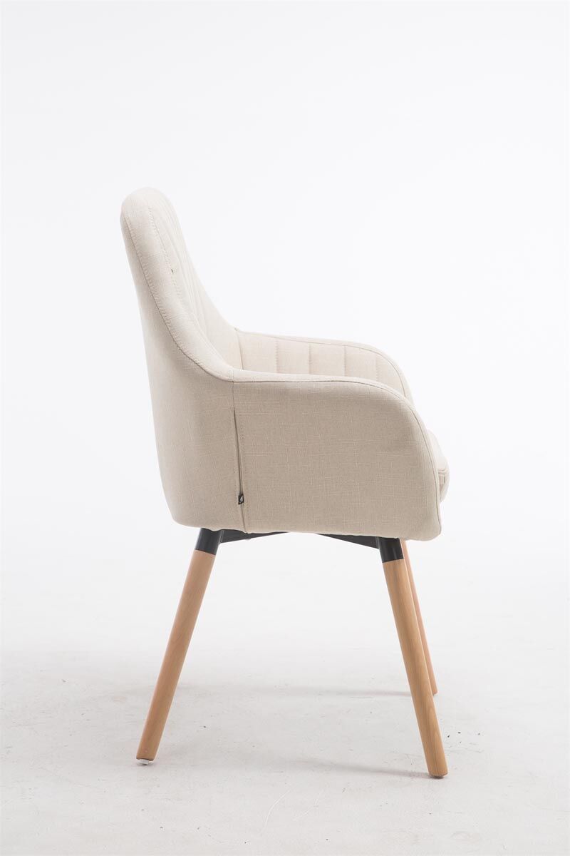 Stuhl Florian Stoff Natura, creme