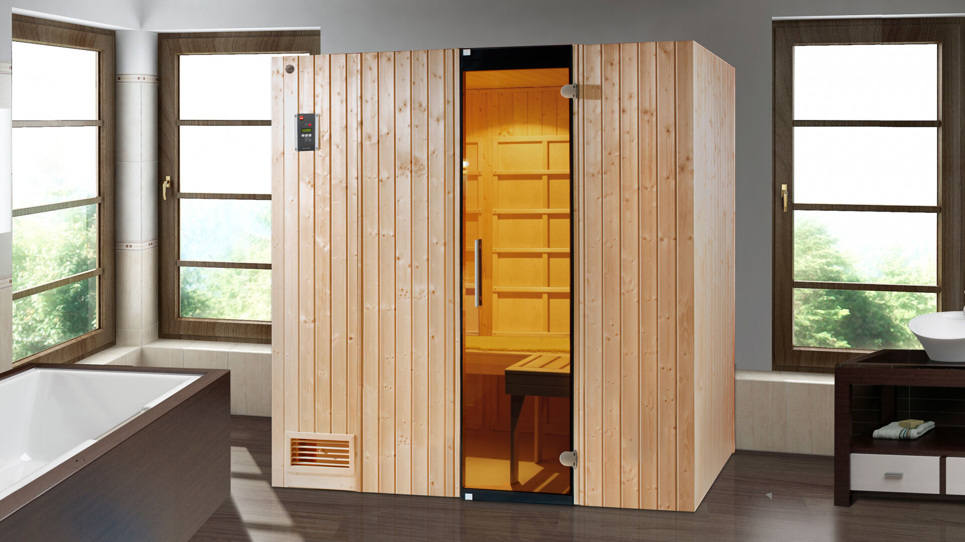 weka Infrarotkabine UPPSALA Kombi OS