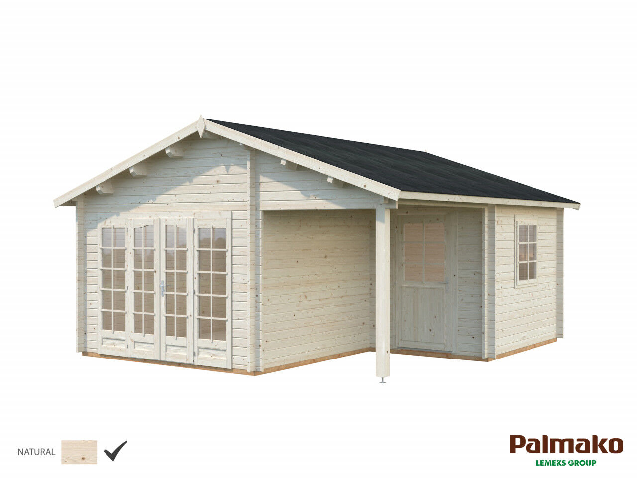 Palmako Gartenhaus Irene 21,9+5,2 m²