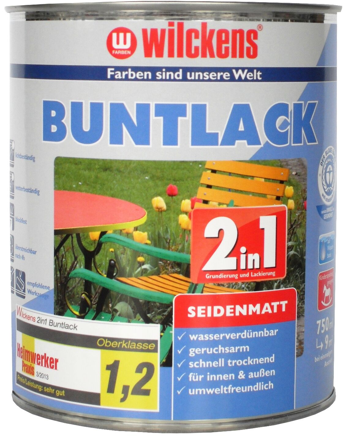 Wilckens Buntlack 2in1 seidenmatt 0.75l