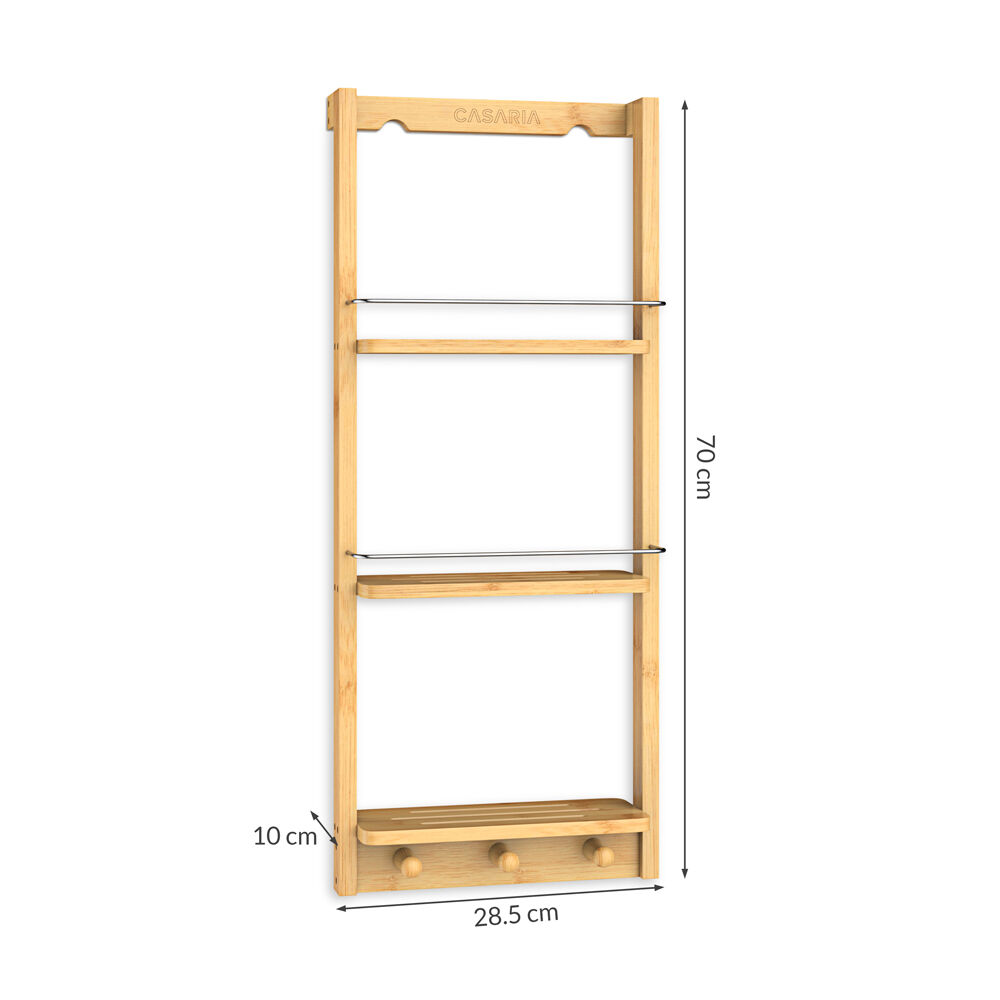 Duschregal Bambus 70x28,5x10cm