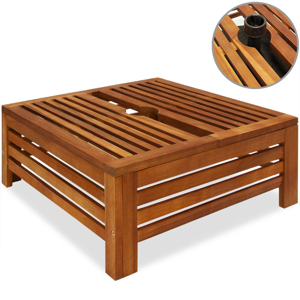Schirmständer Abdeckung Akazienholz FSC®-zertifiziert 62x62x26cm