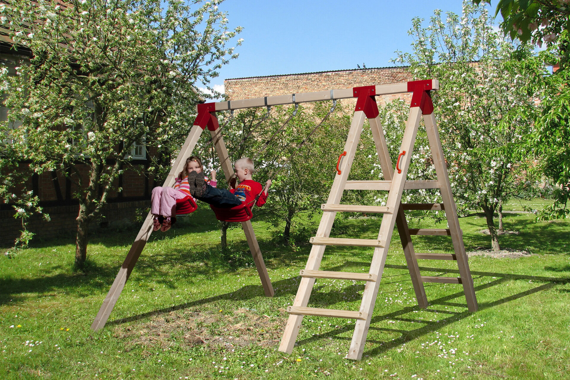 Tabaluga Drachenschaukel mit Podest, 2 Schaukelbretter