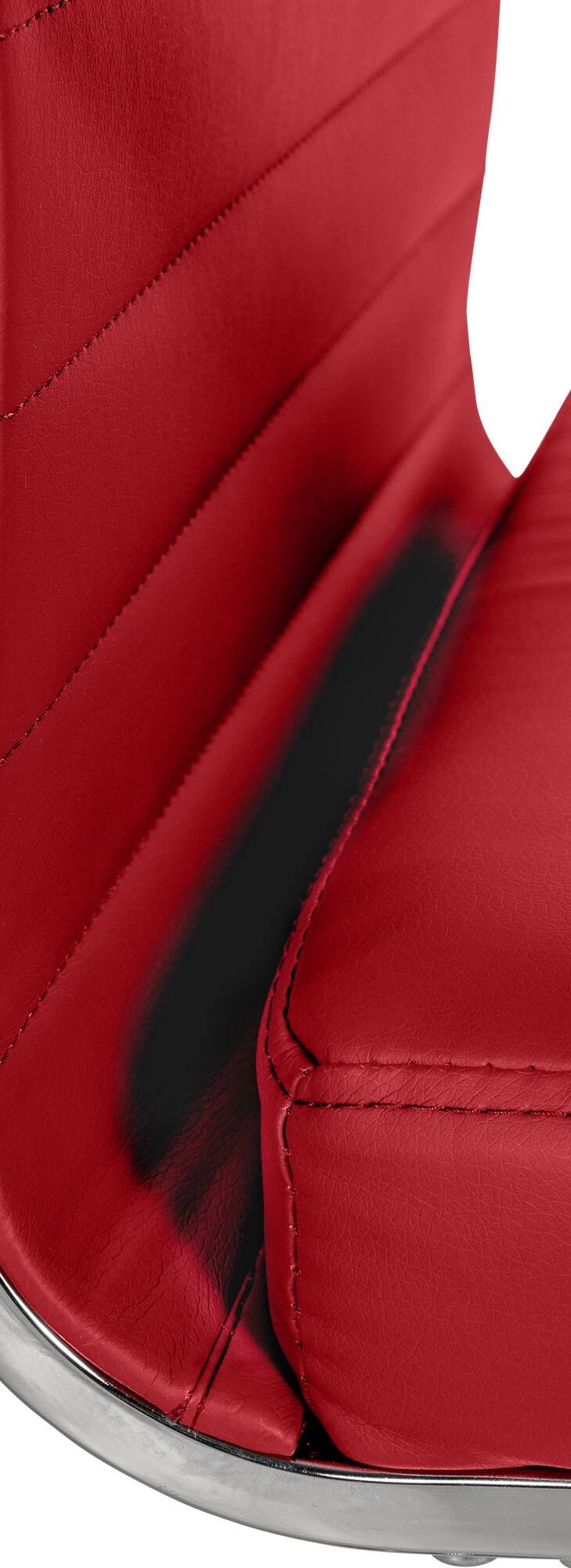 Bürostuhl Amadora Kunstleder, rot