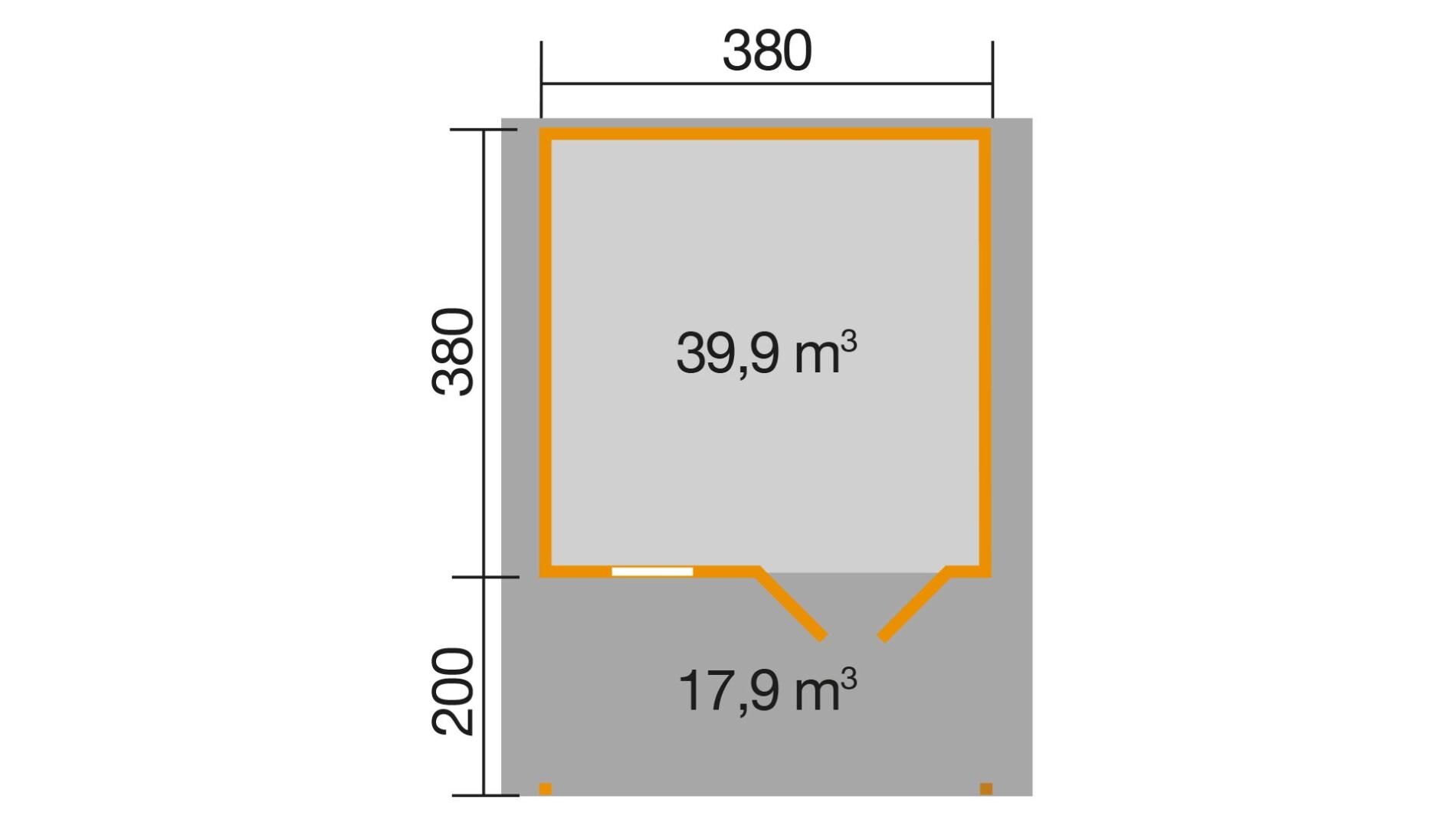 weka Gartenhaus 136 A 4,6x5,9m