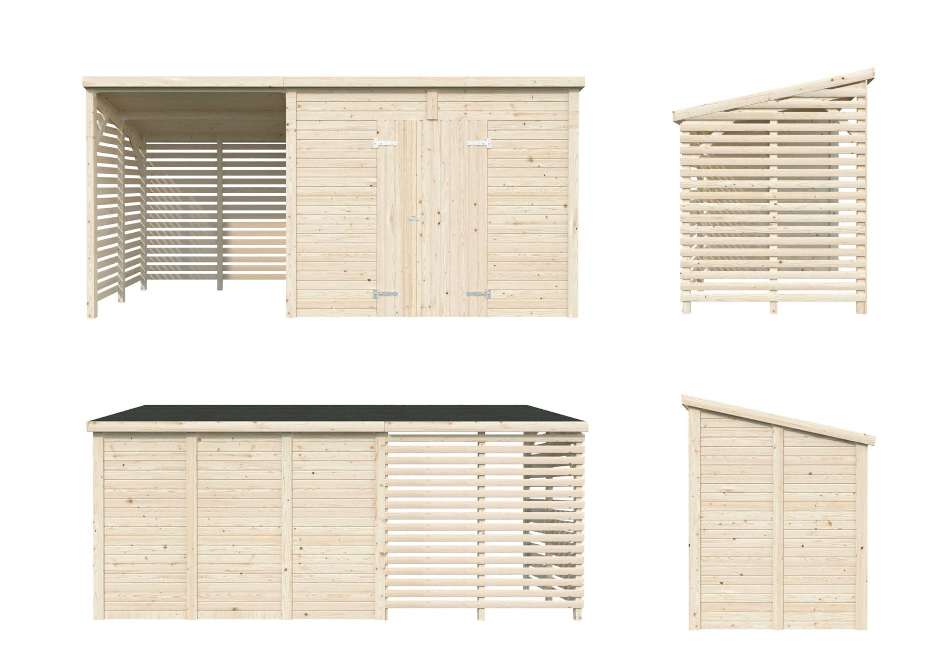 Palmako Gerätehaus Leif 4,5+2,9 m²